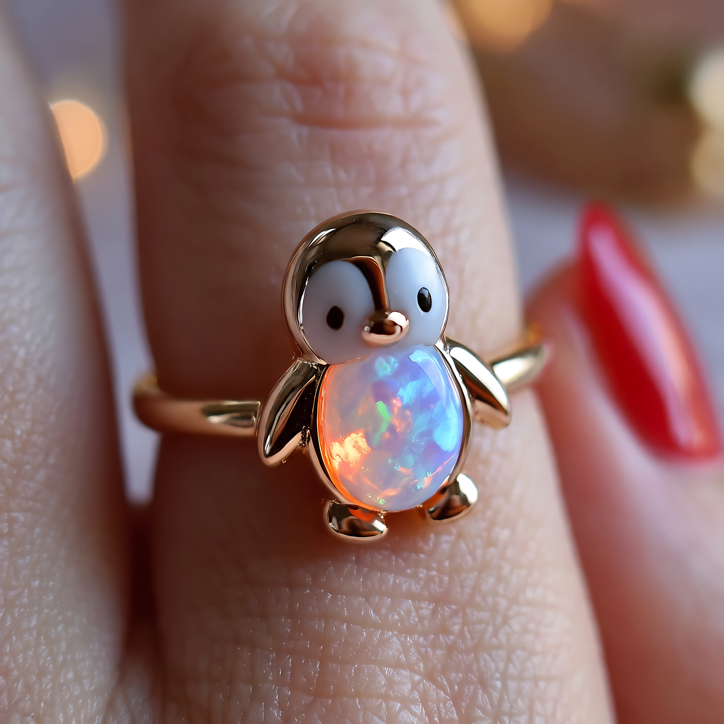 Penguin Opal Ring
