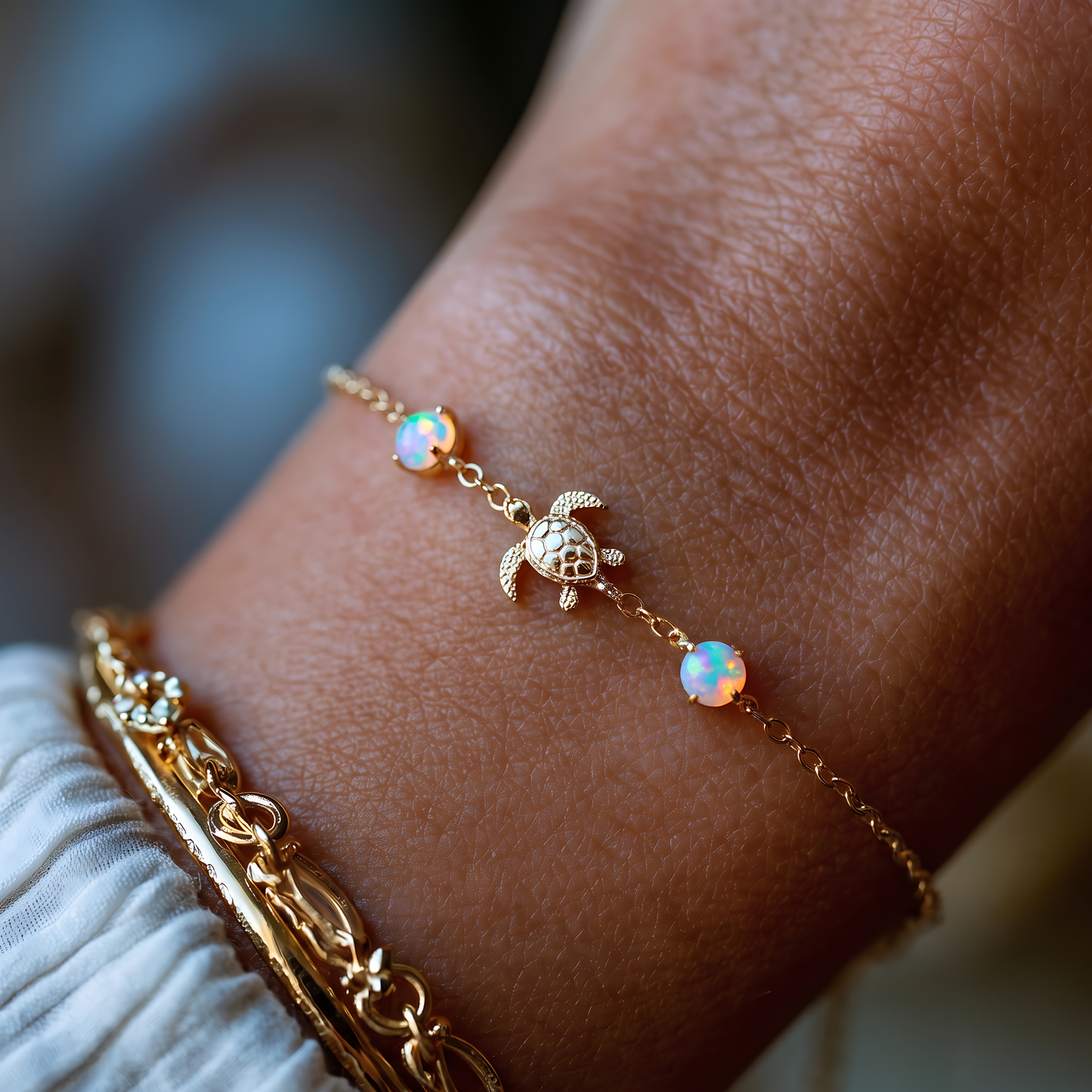 Turtle Opal Bracelet