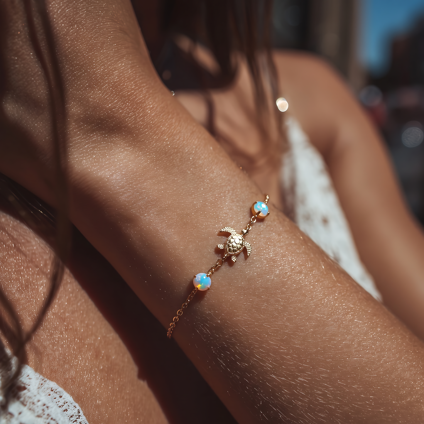 Turtle Opal Bracelet