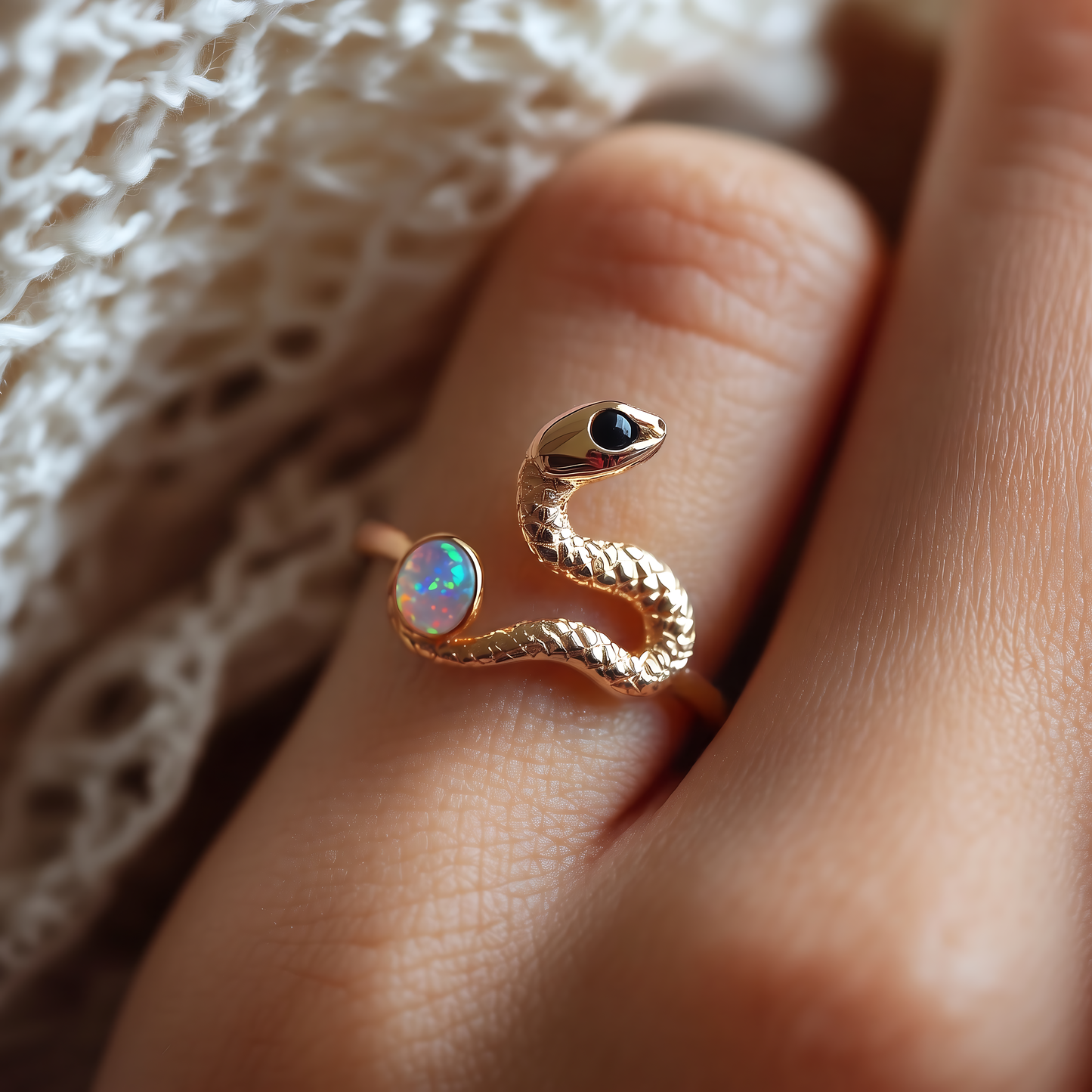 Snake Opal Ring