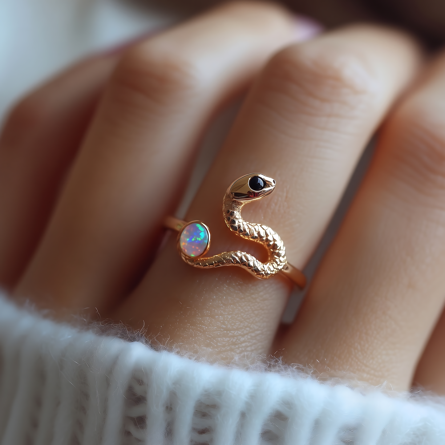 Snake Opal Ring