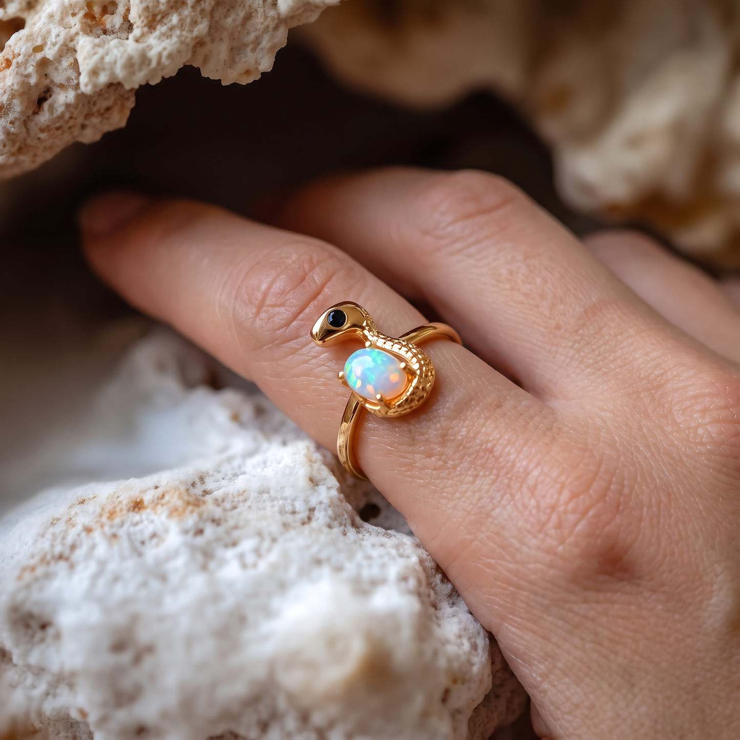 Snake Opal Ring