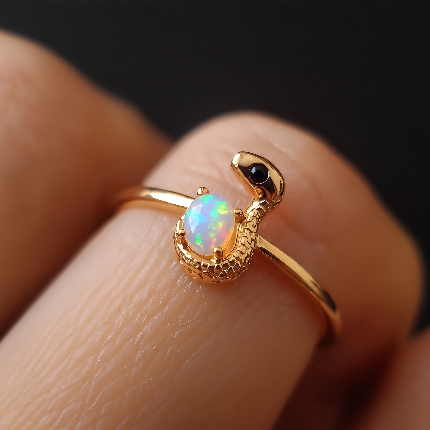 Snake Opal Ring