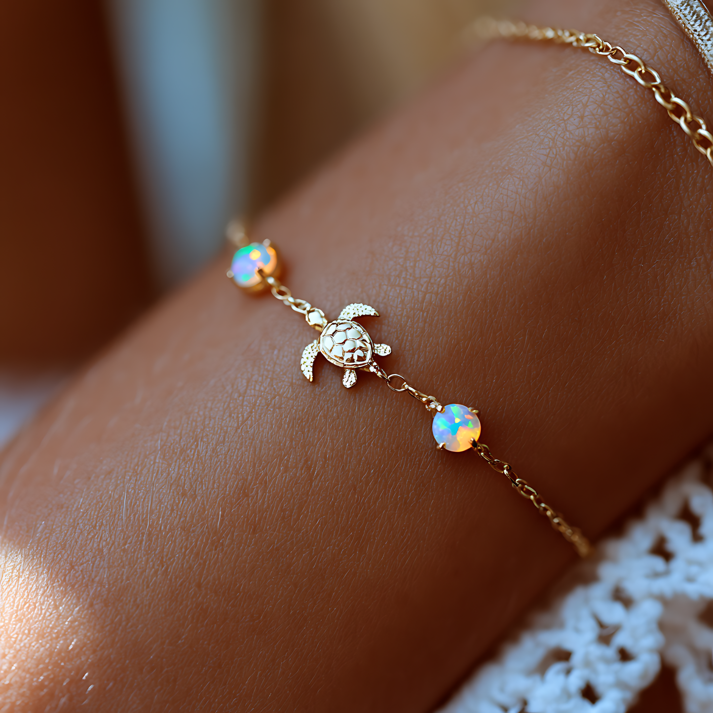 Turtle Opal Bracelet